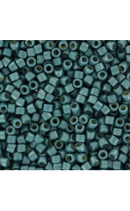 Miyuki delica Beads 11/0 - Duracoat galvanized matted dark sea foam DB-1847F